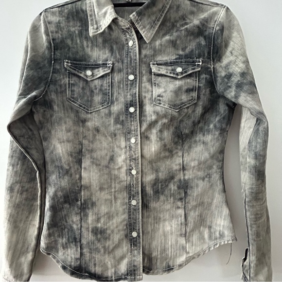 ChiQle - demin shirt -Small - Picture 9 of 16